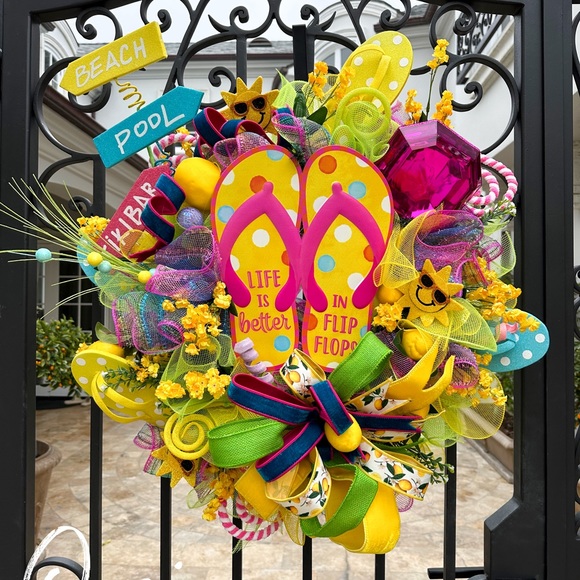 Flip Flop summer wreath
